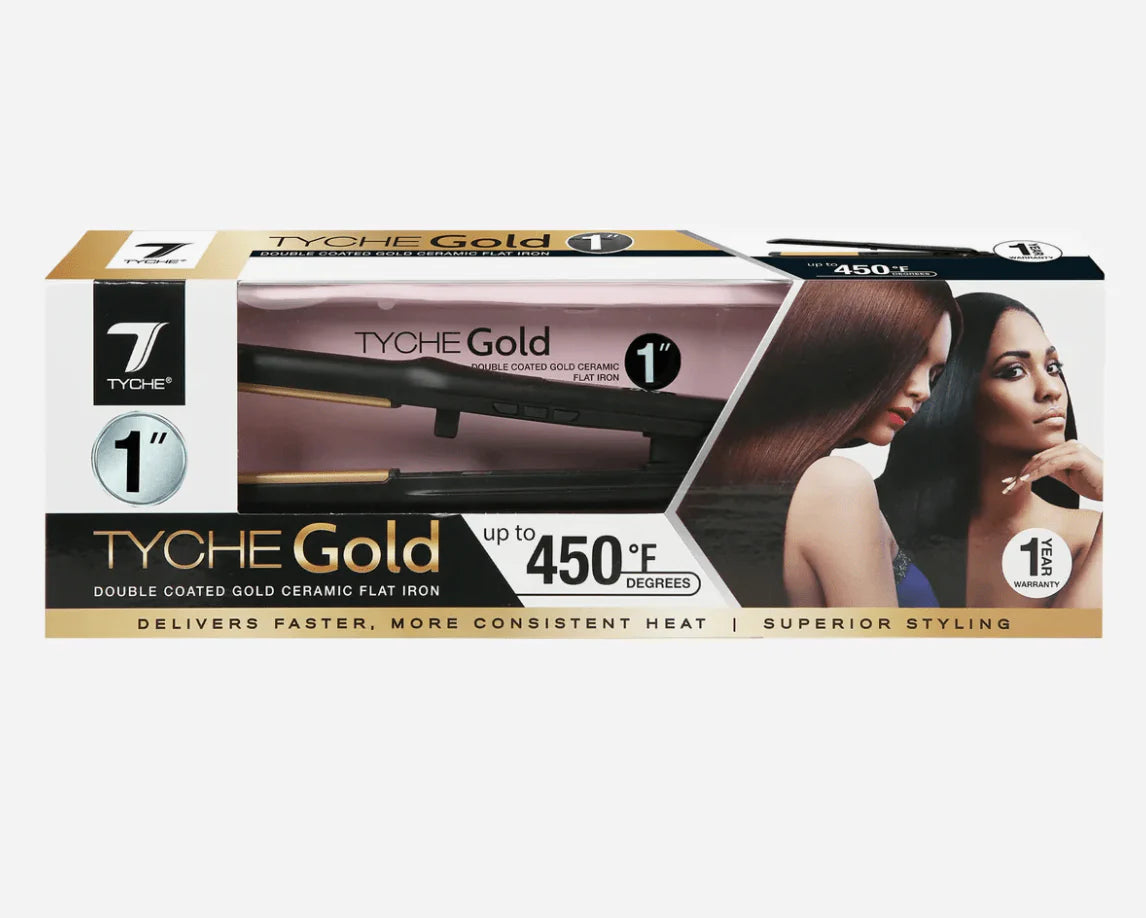 Nicka K-Tyche Gold 1.0" Flat Iron