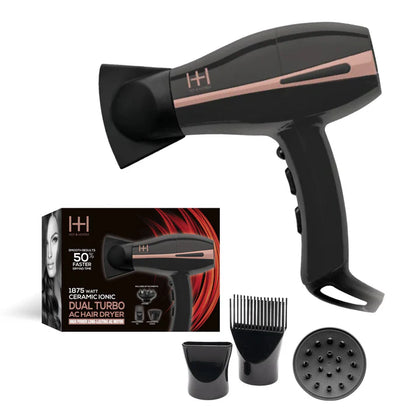 Annie-Hot & Hotter 1875 Watt Dual Turbo Ceramic Ionic AC Hair Dryer