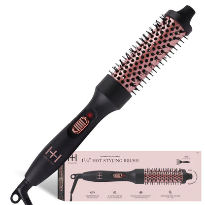 Annie-Hot & Hotter Tourmaline Ceramic Hot Styling Brush 1 1/4'' Black