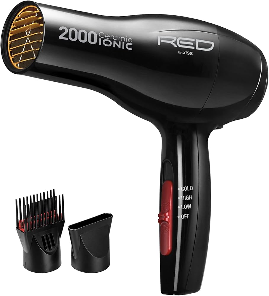 RED by KISS 2000 Ceramic Ionic Blow Dryer