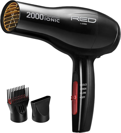 RED by KISS 2000 Ceramic Ionic Blow Dryer