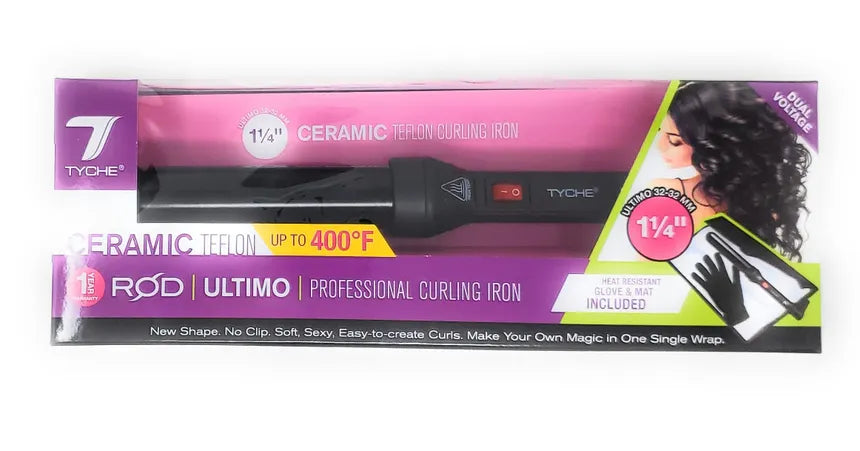 Nicka K-Tyche Ceramic Tefron Professional Curling Rod - Ultimo 1 1/4"