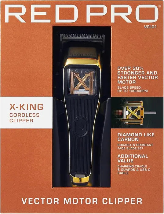 Red by KISS Red PRO X-King Vector Cordless Clipper