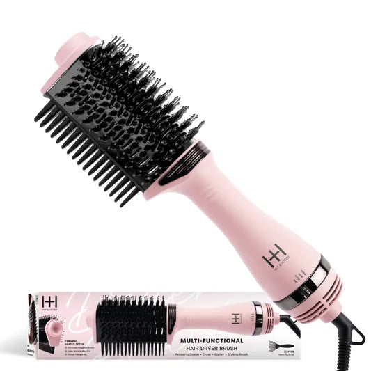 Annie-Hot & Hotter Multi-Functional Hair Dryer Brush with Comb Pink