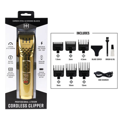 Annie-Hot & Hotter Professional Lithium Cordless Clipper Gold