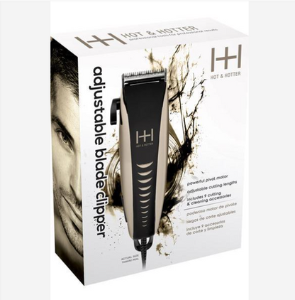 Annie-Hot and Hotter Professional Clippers 9 Piece Combo Set with Adjustable Blade