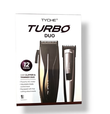 Nicka K-Tyche Turbo Clippers & Trimmers Duo 12 piece