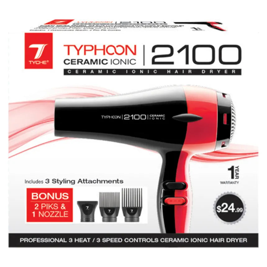 Nicka K-Tyche Typhoon Ceramic Ionic 2100 Hair Dryer
