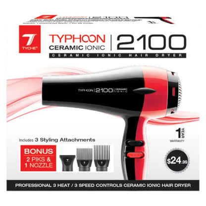 Nicka K-Tyche Typhoon Ceramic Ionic 2100 Hair Dryer