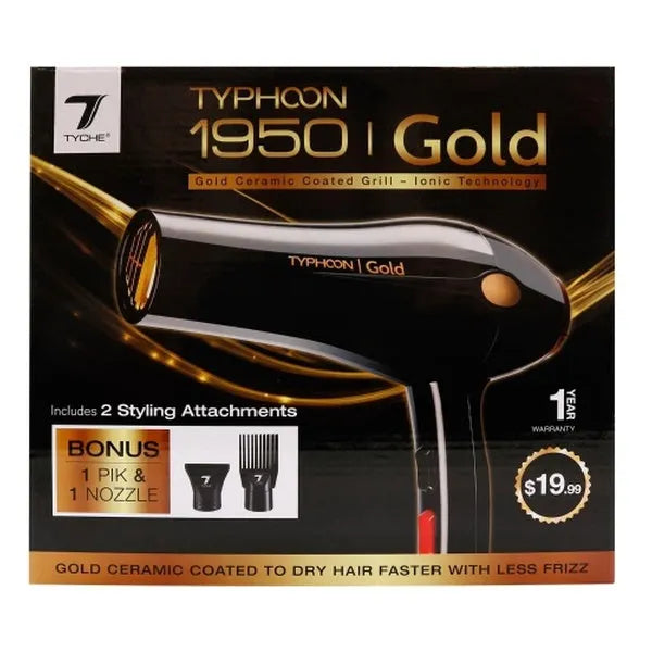 Nicka K-Tyche Typhoon 1950 Gold Hair Dryer