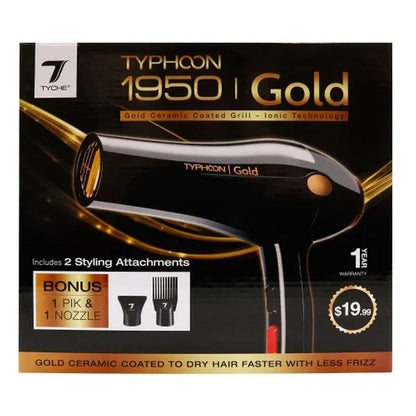 Nicka K-Tyche Typhoon 1950 Gold Hair Dryer