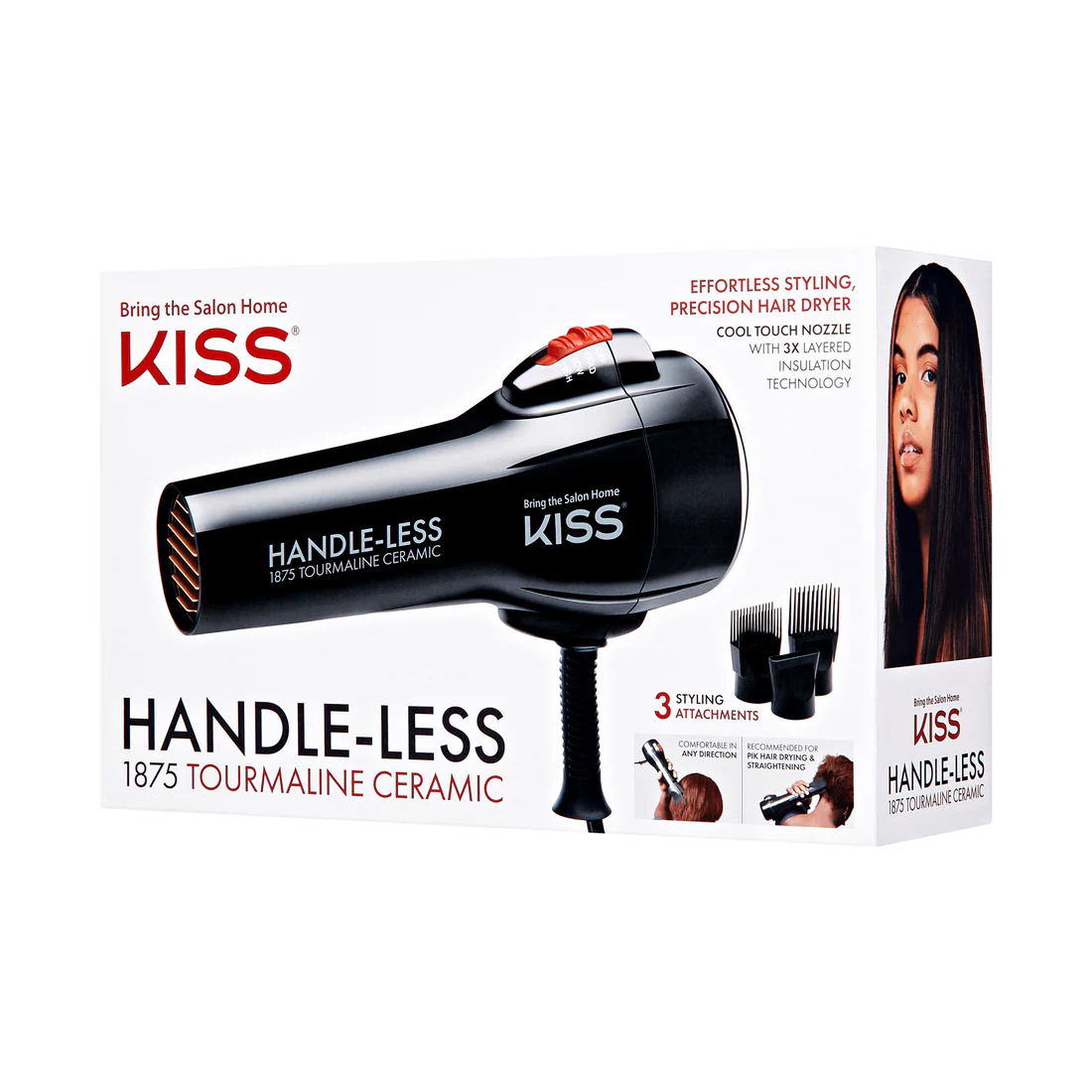 RED by KISS 2200 Handle-Less Ceramic Hair Dryer Tourmaline